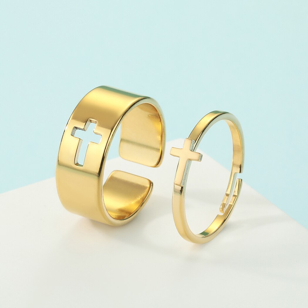 2pcs Together Forever Couple Rings