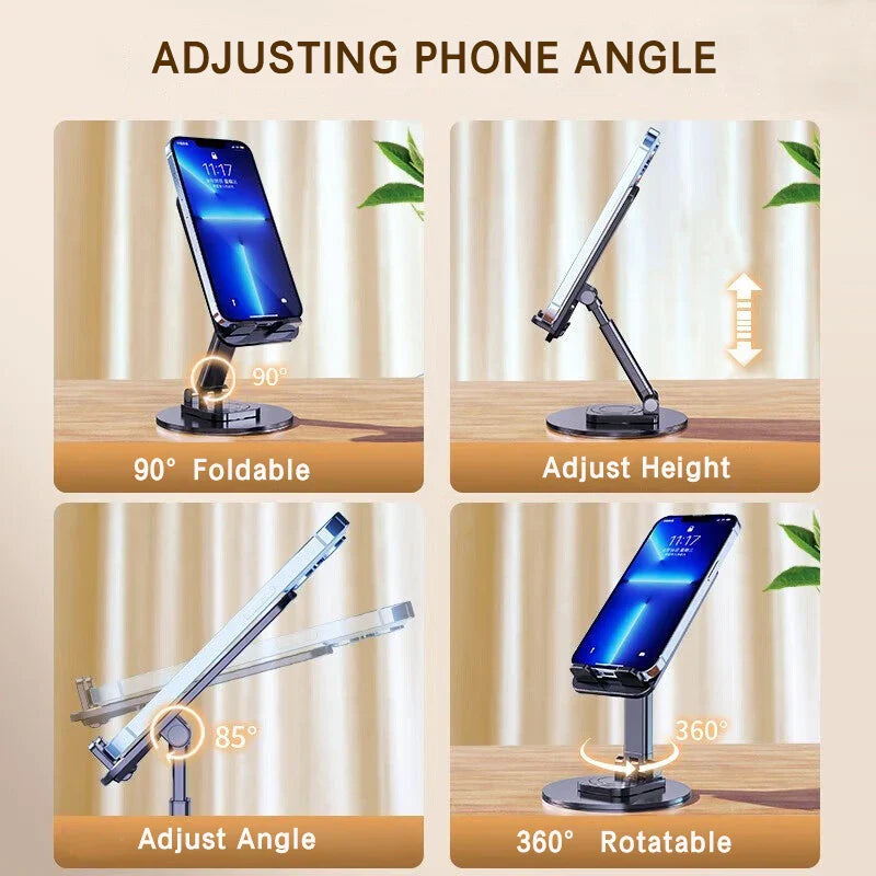 No Slip Rotating Foldable Metal Tablet Phone Stand - Image 6