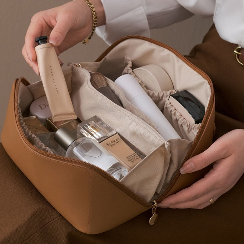 Elegant Large Capacity Travel Cosmetic Bag - Image 1