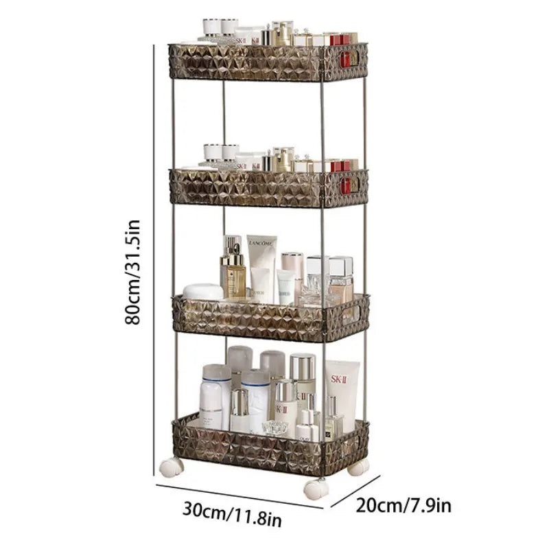 Home Bathroom Storage Organizer Rolling Rack - Image 6