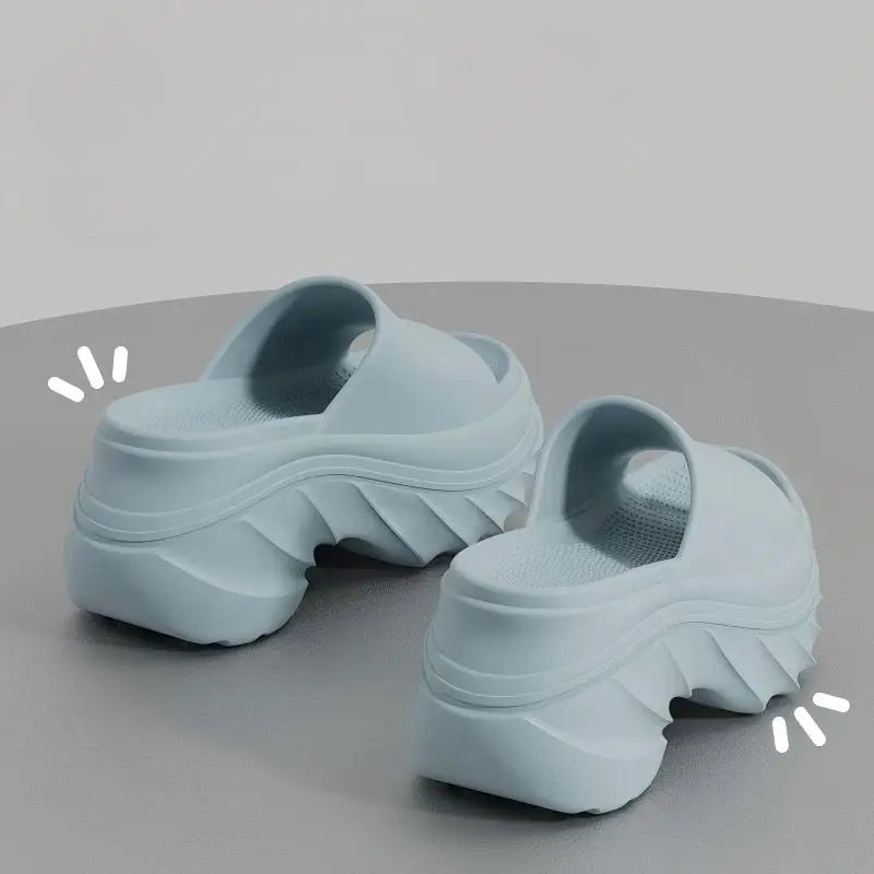High Heel Soft Sole Platform Slippers - Image 5