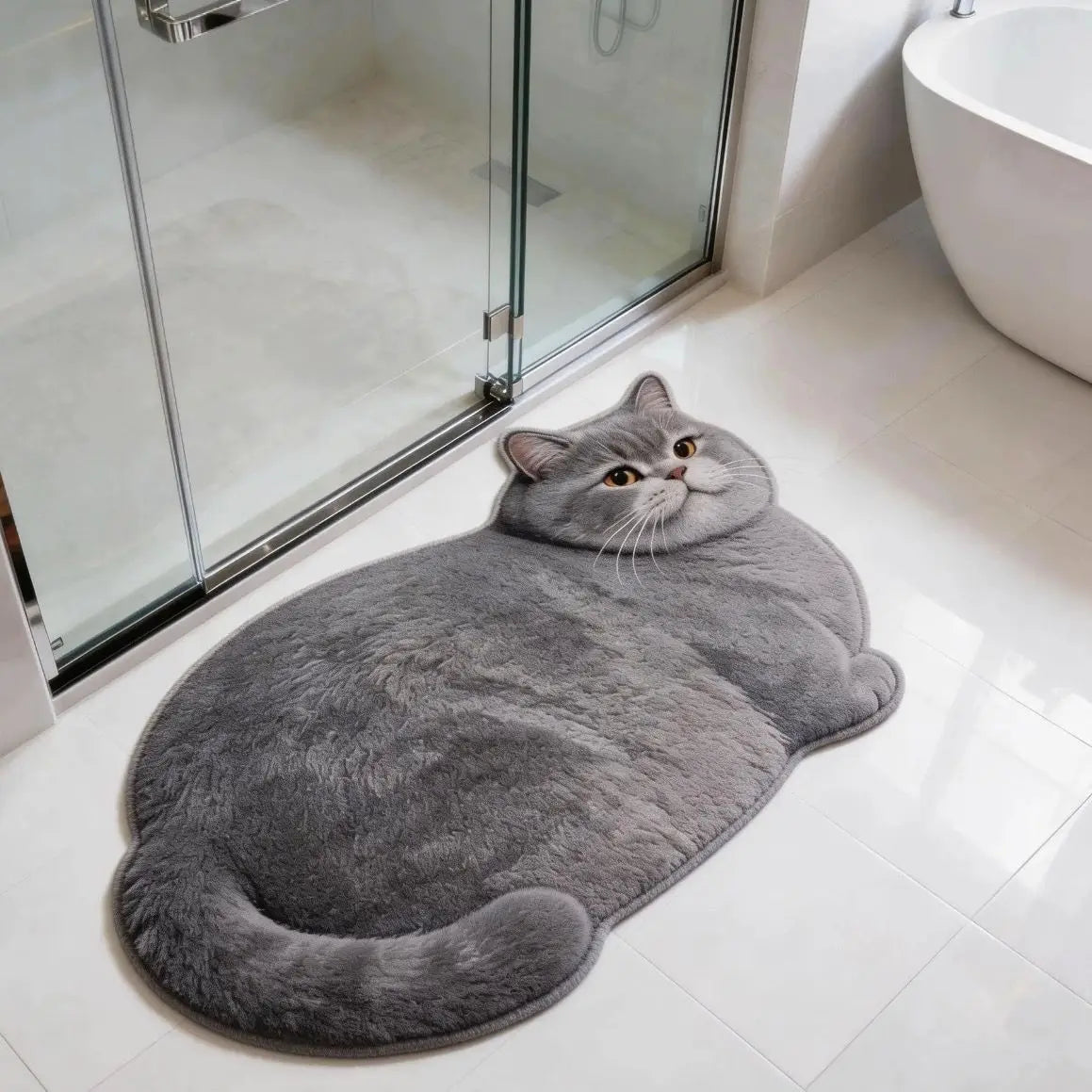Chubby Cat Quick Dry Bath Mat - Image 6