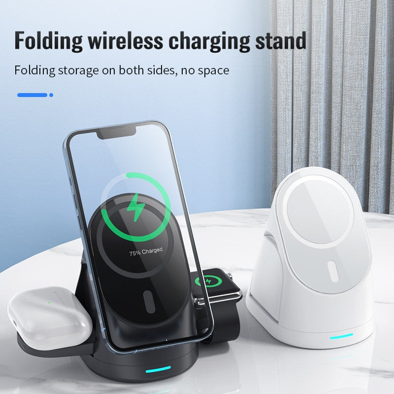 3in1 Space Station Magnetic Wireless Charger Stand - Image 3