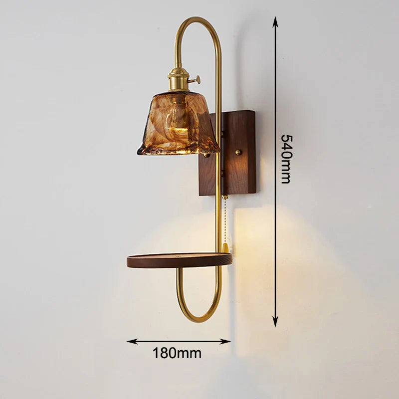 American Vintage Glass Wall Ambient Lamp - Image 7