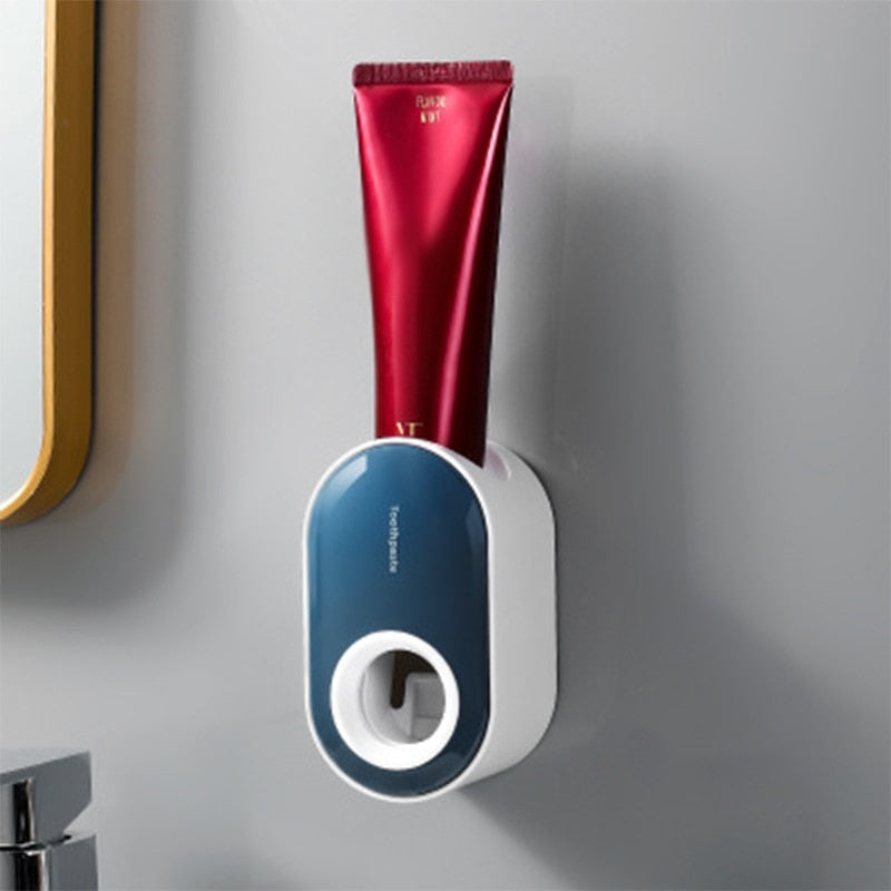 Elegant Wall-Mounted Toothpaste Holder Dispenser