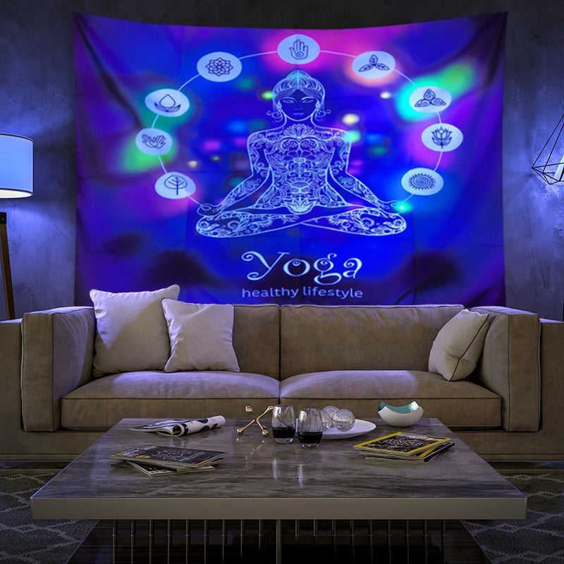 Colorful Glowing Luminous Tapestry - Image 15