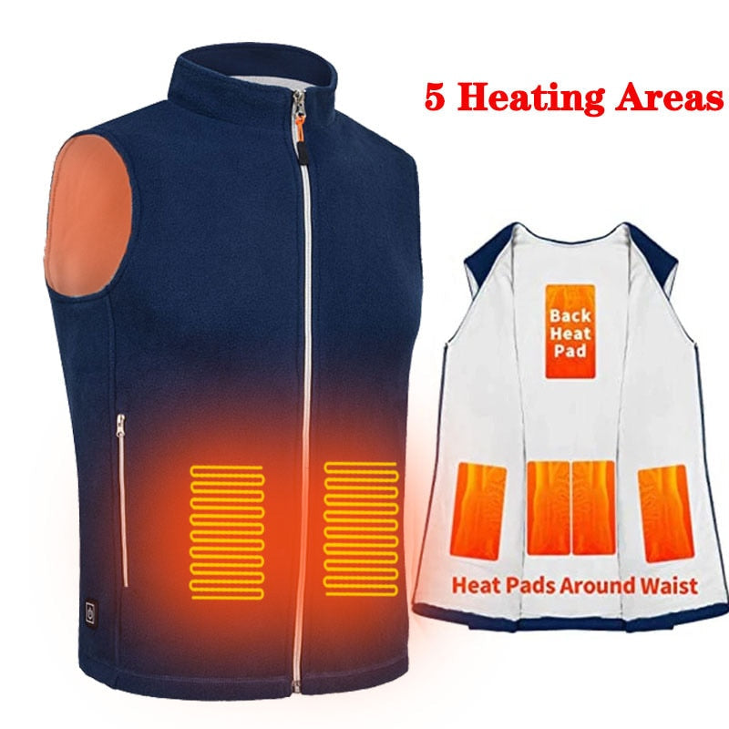 Adjustable Winter Electric Heated Vest - Image 3
