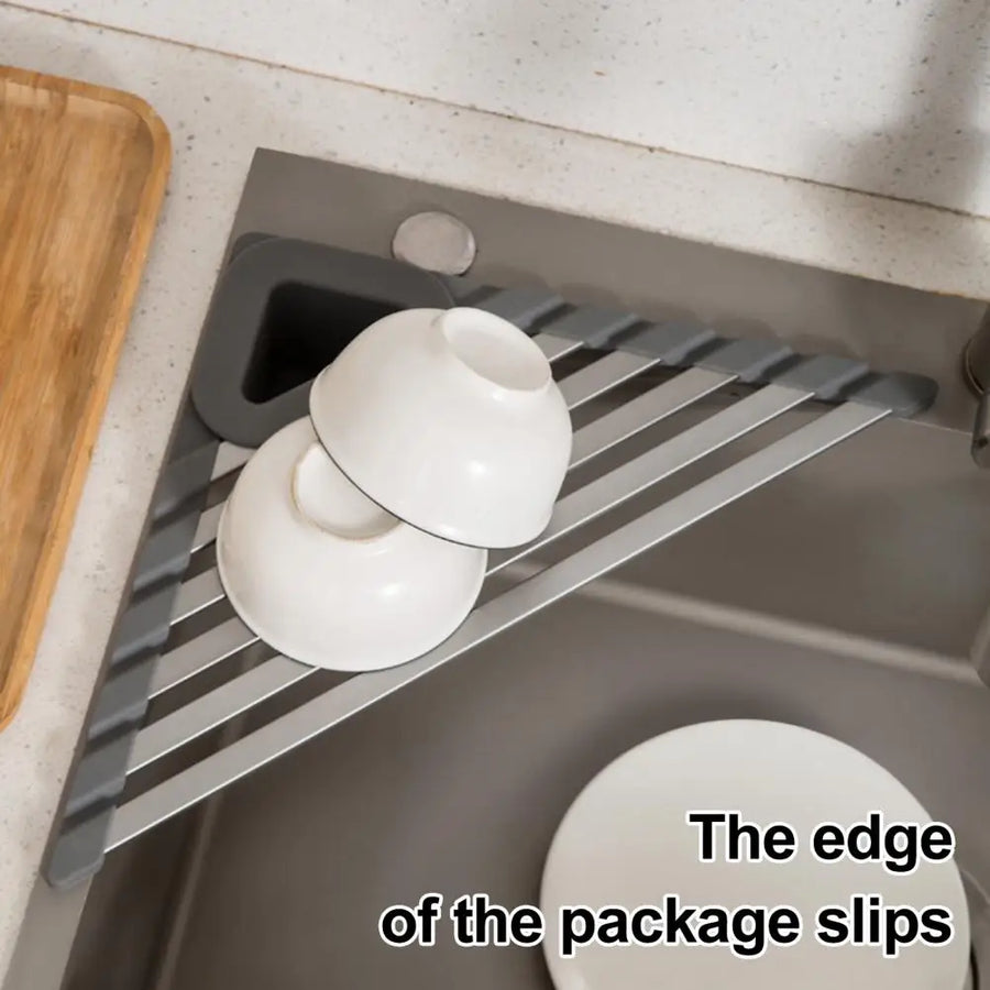 Triangle Slip-Resistant Sink Corner Storage Shelf Rack - Image 2