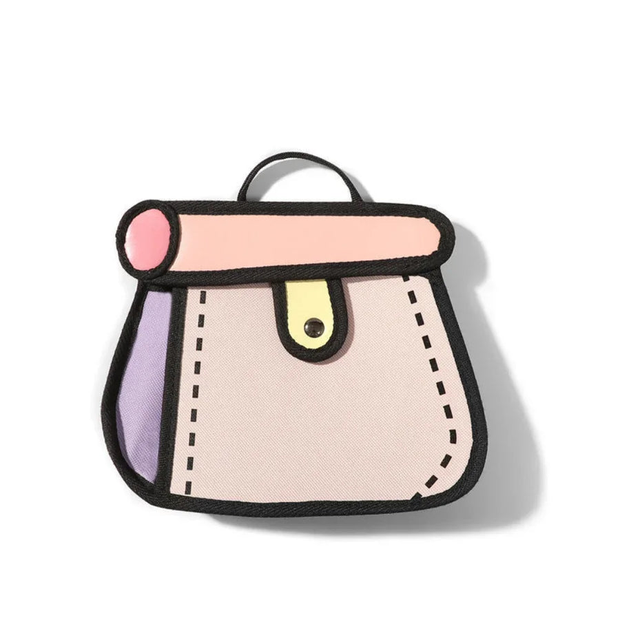 2D Canvas Texture Crossbody Bag - Image 5