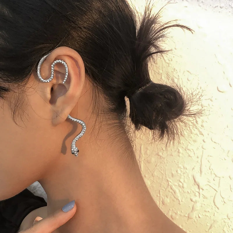 Shiny Snake Wrap Earring - Image 5