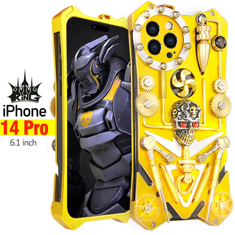 Mechanic Skull Cyberpunk Style iPhone Case - Image 18