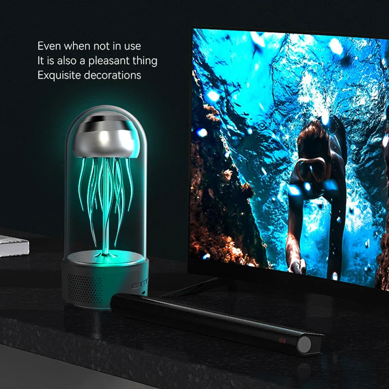 Jellyfish Portable Powerful Colorful Speaker Night Lamp - Image 3