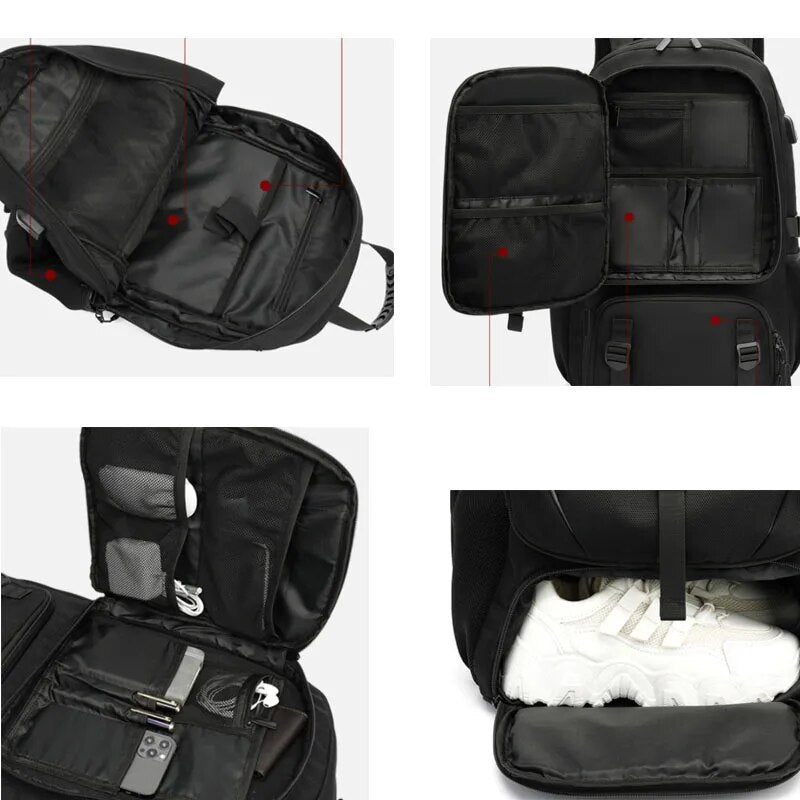 Multi-Utility USB Outdoor Large Capacity Backpack - Image 3