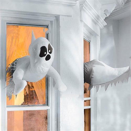 Window Crashing Ghost Halloween Decoration - Image 0