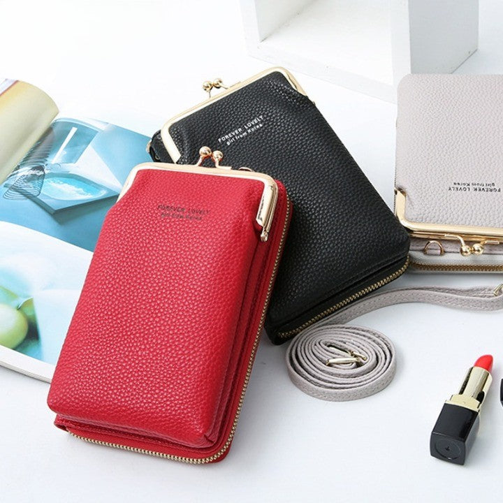 Crossbody Multi-Tasker Leather Purse Bag - Image 0