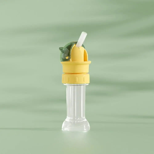 Colorful Twist-Open Built-in Straw Water Bottle - Image 0