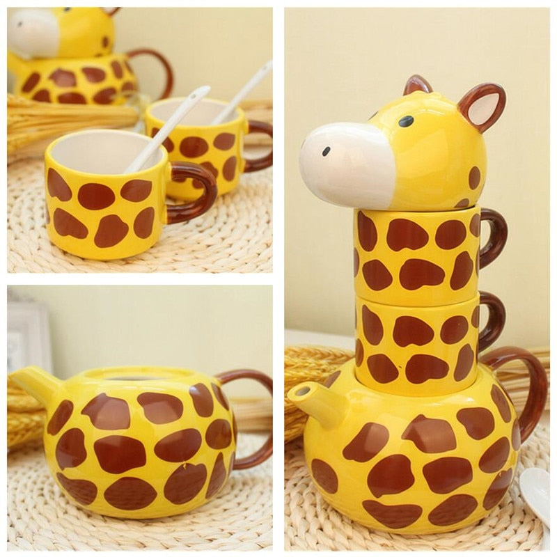 Giraffe Mug Teapot Set