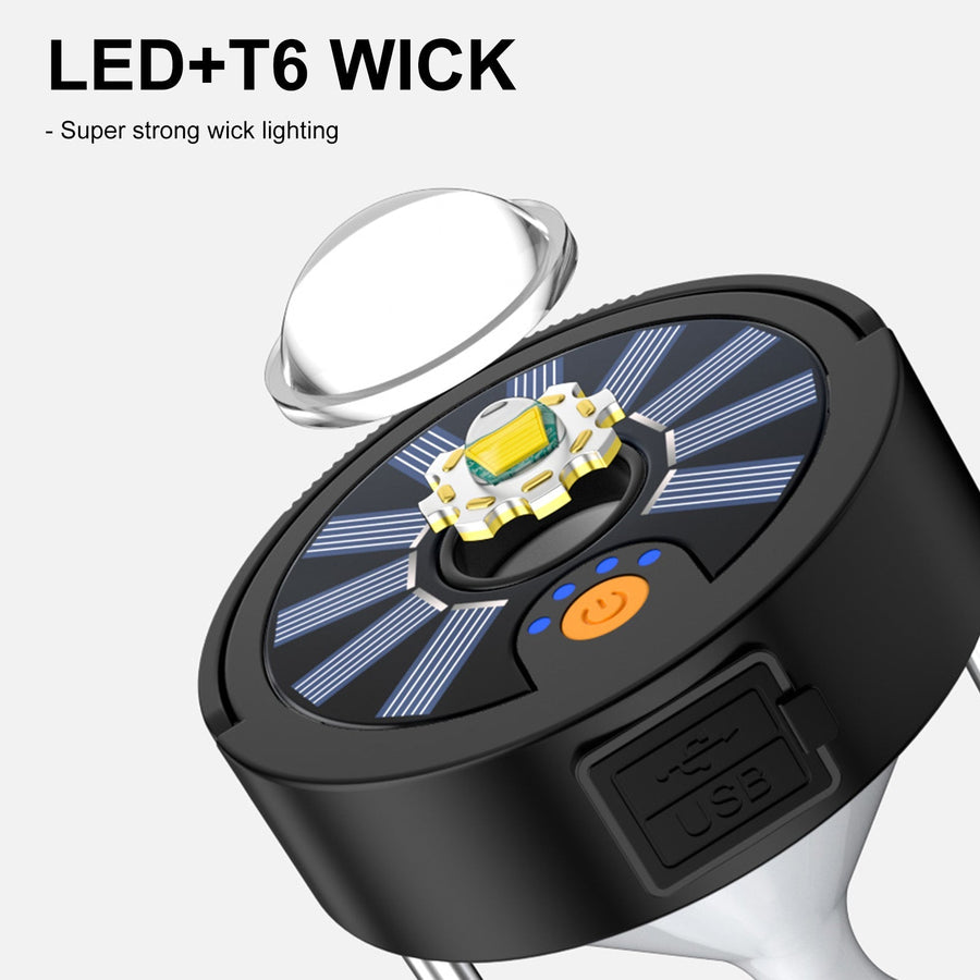 Magnetic Solar Powered Emergency Camping Light - Image 6