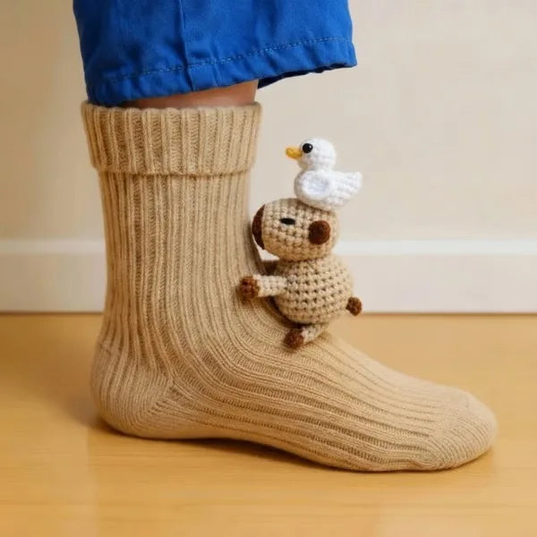 Animal Crew Plush Cozy Socks - Image 6