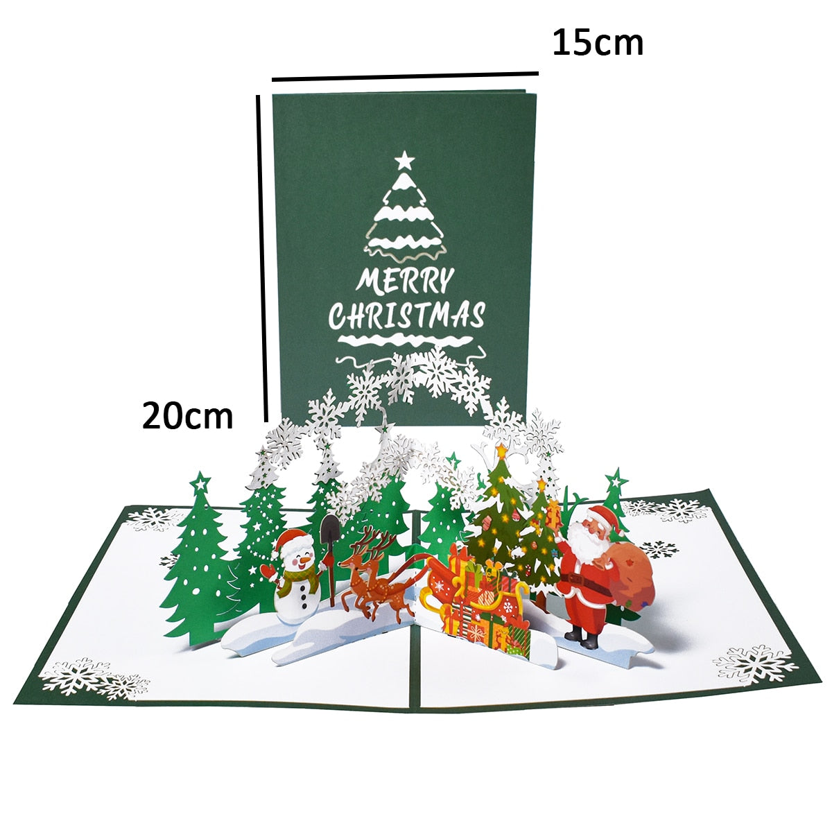 3D Pop-Up Cheerful Christmas Gift Cards