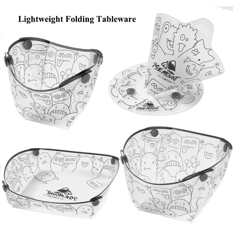 Collapsible Travel Picnic Camping Dish Set