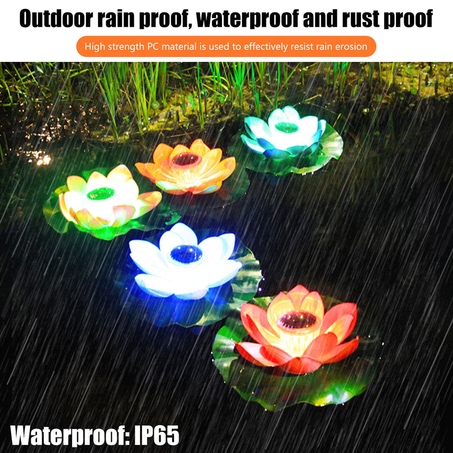 Solar Powered Floating Lotus Lamp - Image 11