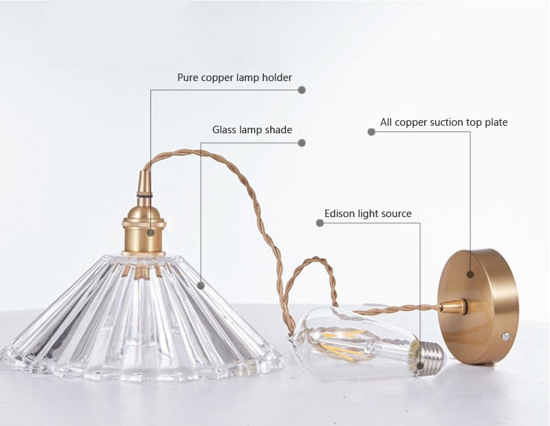 Nordic Brilliance Transparent Glass Pendant Lamp - Image 5