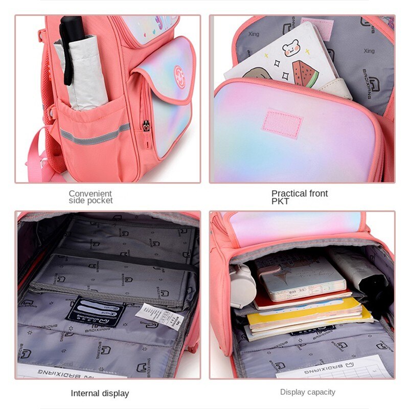 Reflective Large Waterproof Kids School Bag - Image 7