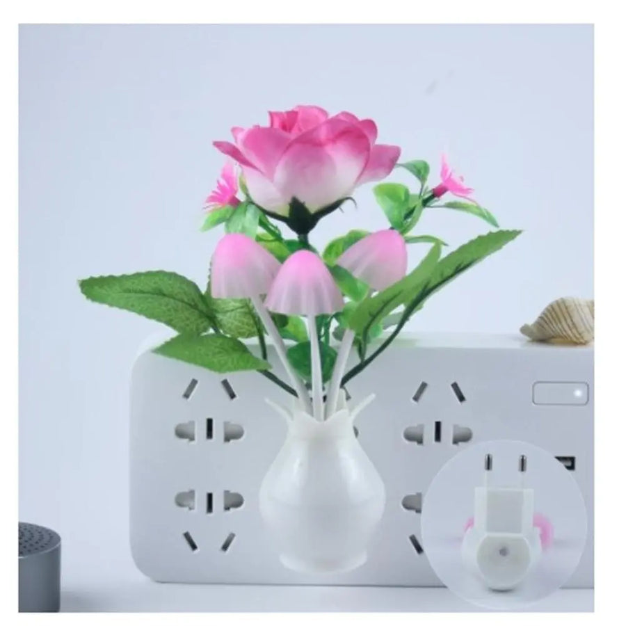Mini Flower Vase Smart Light Sensor Night Lamp - Image 2