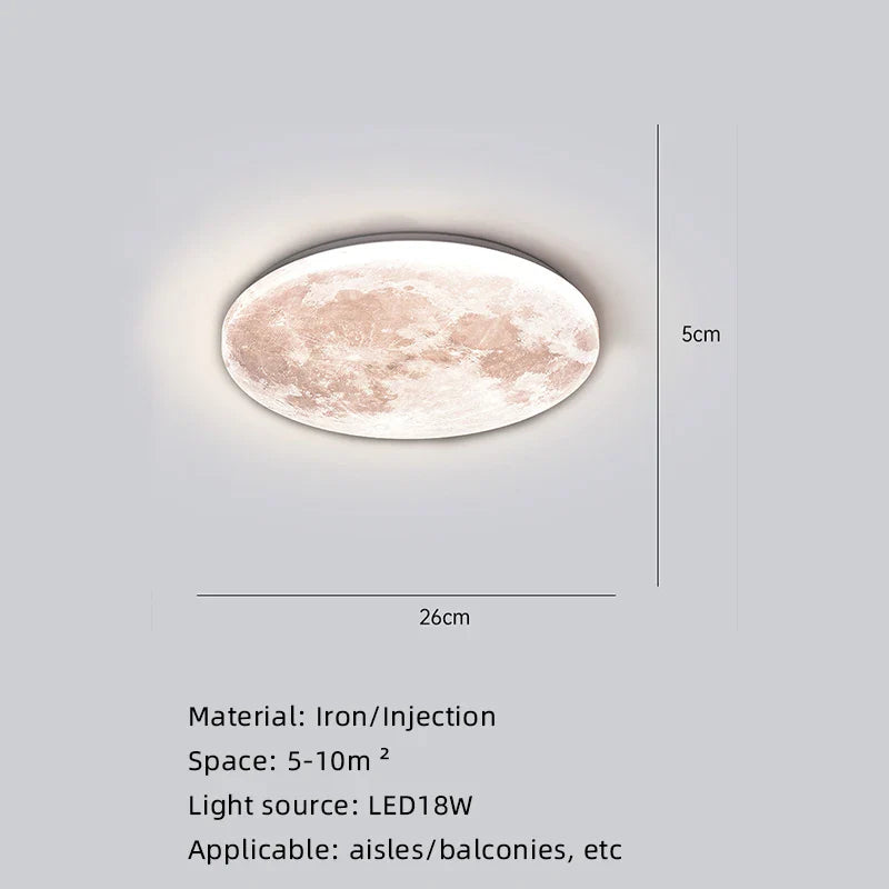 Moon Surface Artistic Modern Ceiling Lamp - Image 6
