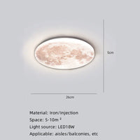 Moon Surface Artistic Modern Ceiling Lamp - Image 6