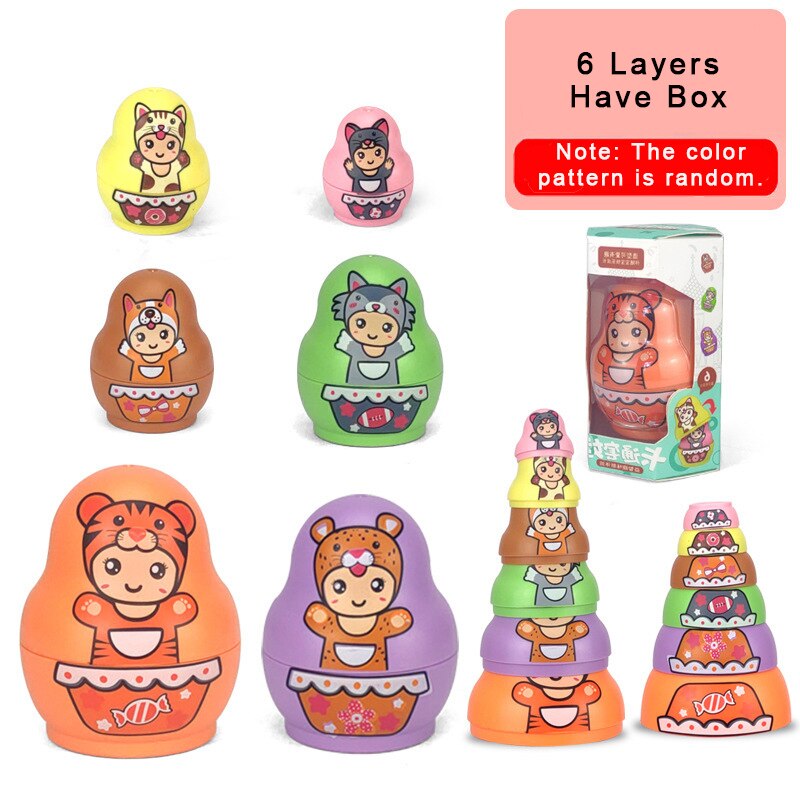 Educational Colorful Kids Matryoshka Dolls