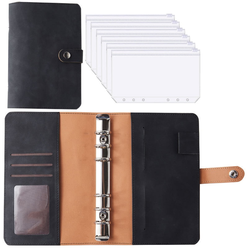 Financial Planner Leather Multi Pocket Bill Organizer Notebook - Image 16