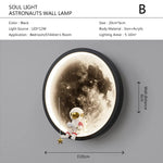 Astronaut On The Moon Wall Light