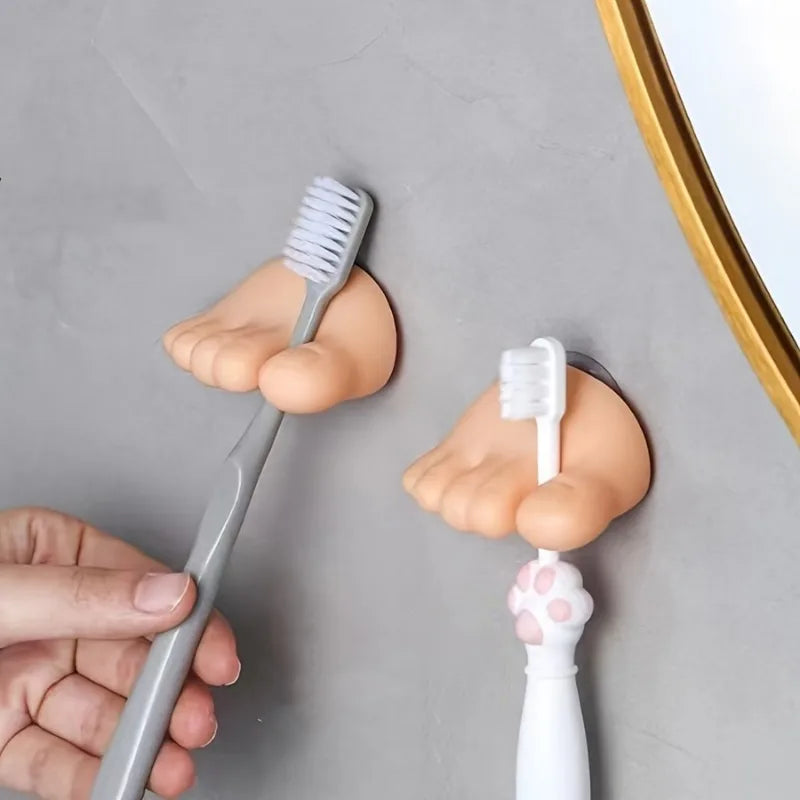 Toe-Grip Wall Toothbrush Holder - Image 4