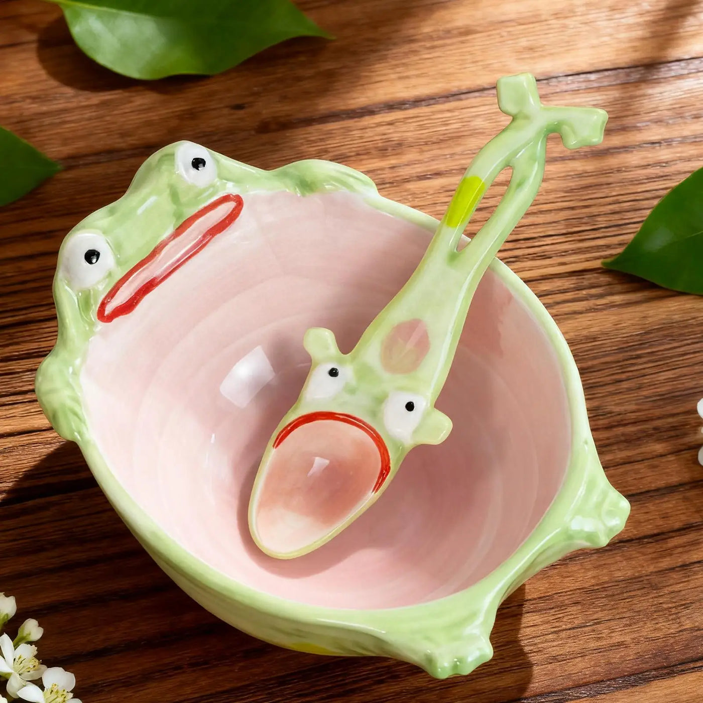 Frog Shape Ceramic Dining Bowl Set - Image 3