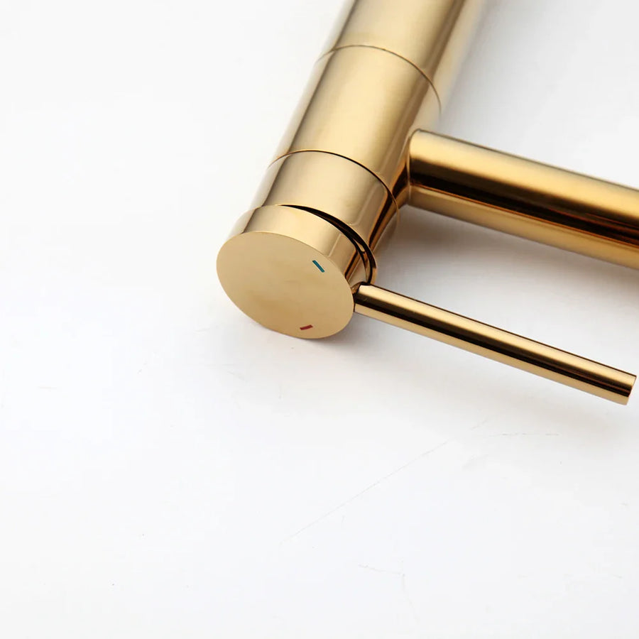 Golden Plated Vessel Stream Brass Elegant Faucet - Image 4