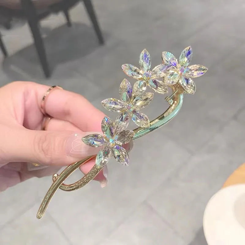 Butterfly Spark Zircon Flower Hairpin