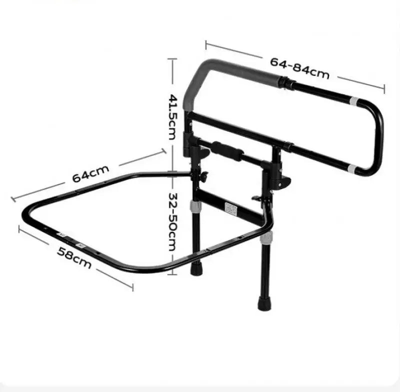 Elderly Stand-Up Adjustable Folding Bedside Support Rail