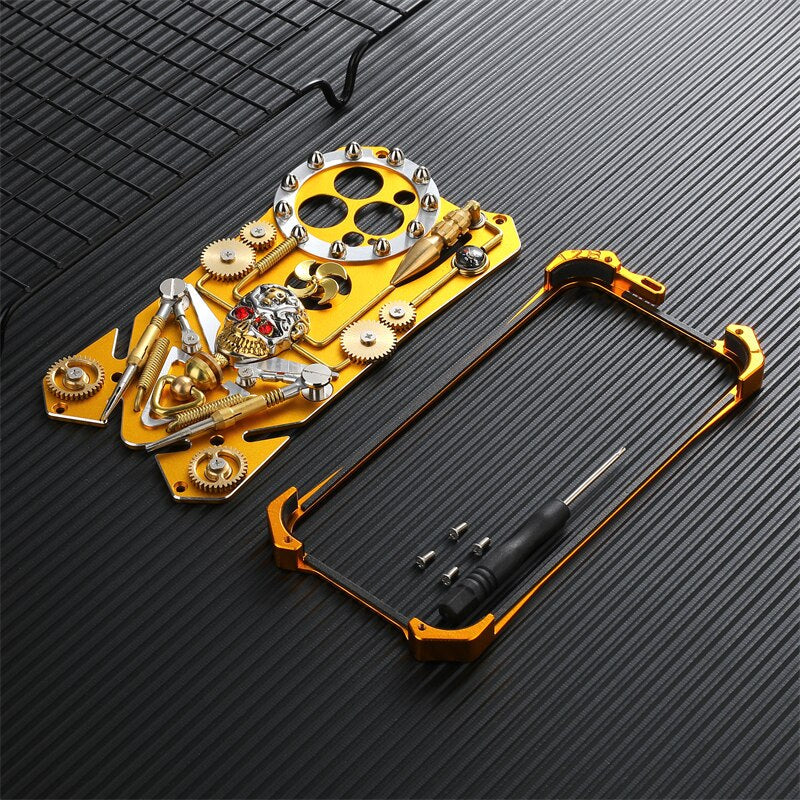 Mechanic Skull Cyberpunk Style iPhone Case - Image 4