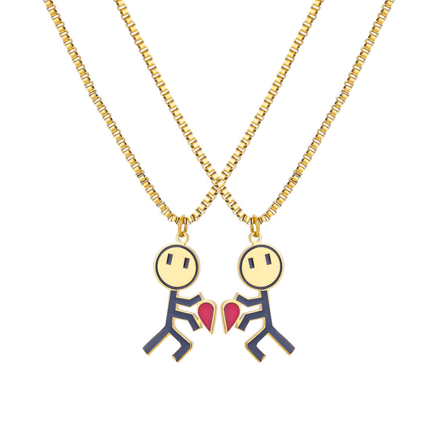 2pcs Double Love Heart Necklace - Image 6