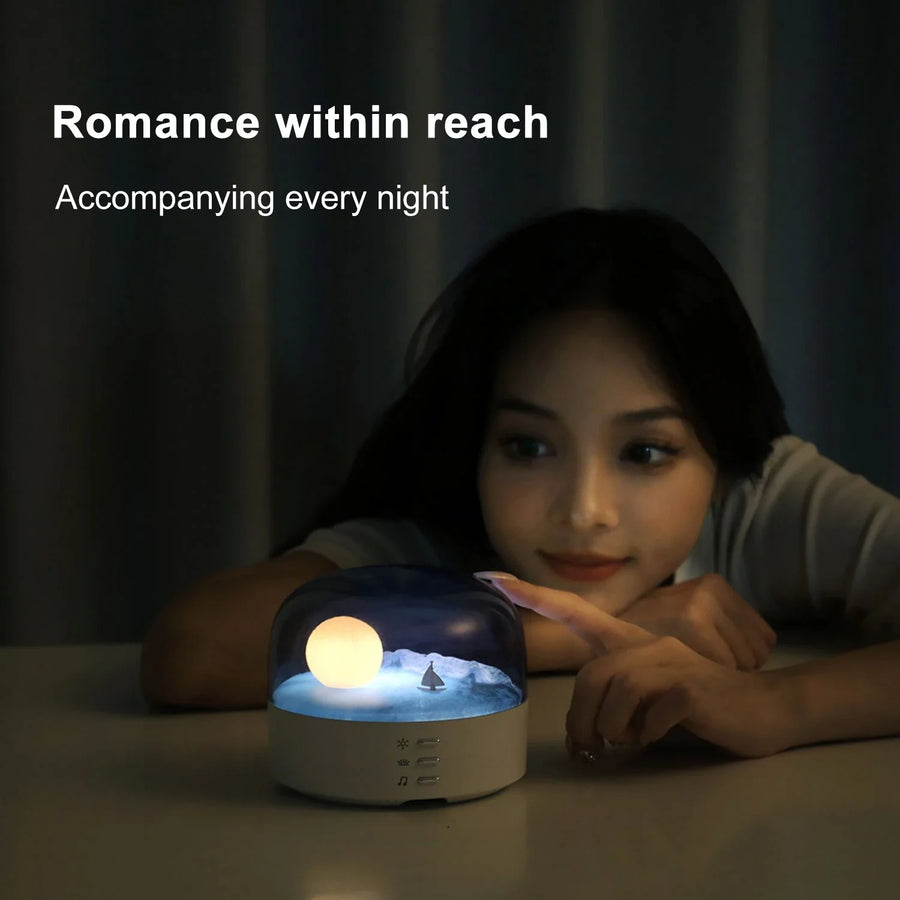 3D Mysterious Moon LED Night Light Speaker - Image 4