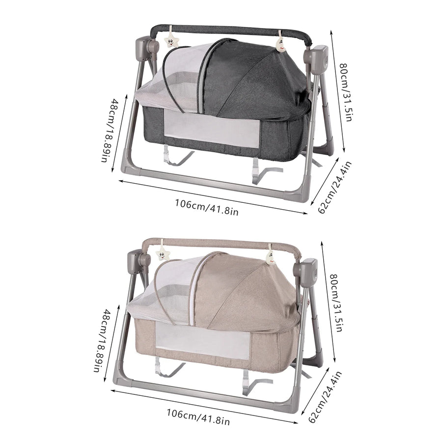 Automatic Rocking Music Remote Control Baby Crib - Image 6