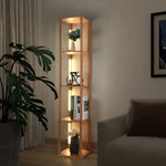 Elegant Wooden LED Light Nordic Shelf