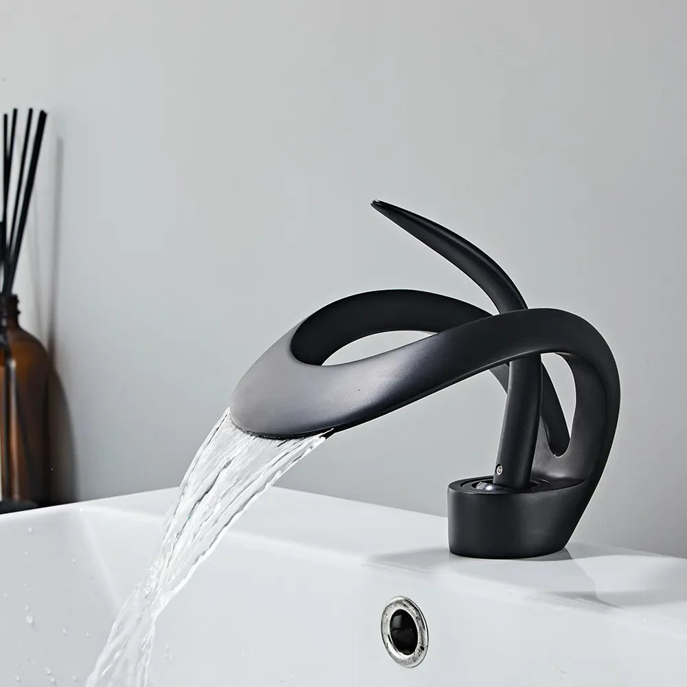 Modern Creative Brass Waterfall Design Faucet