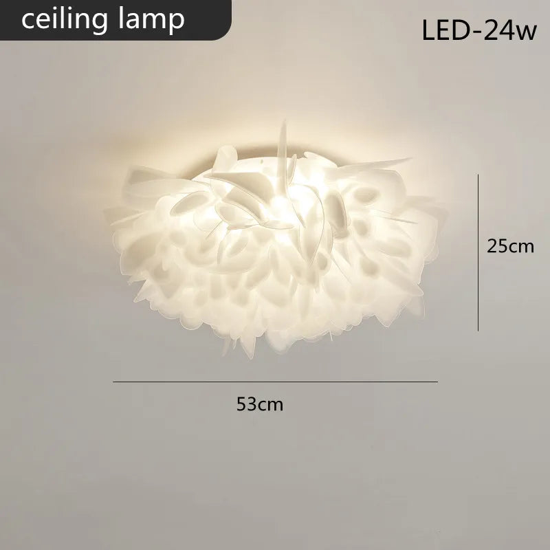 White Flower LED Multi-Mode Dimming Home Ceiling Lamp - Image 9