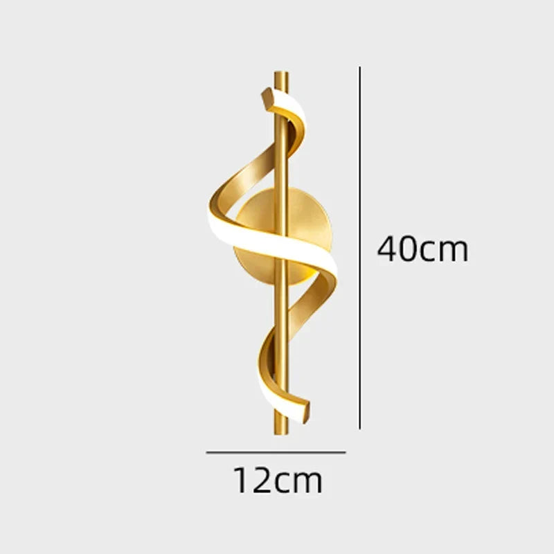 Spiral Minimal Ambient LED Wall Lamp - Image 10