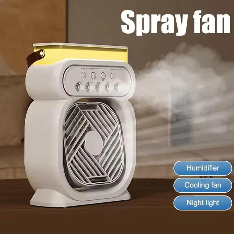 3in1 Air Cooler LED Night Lamp Humidifier Fan - Image 4