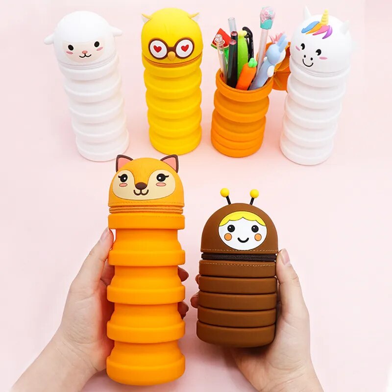 Stretchable Cartoon Flexible Pencil Case - Image 0