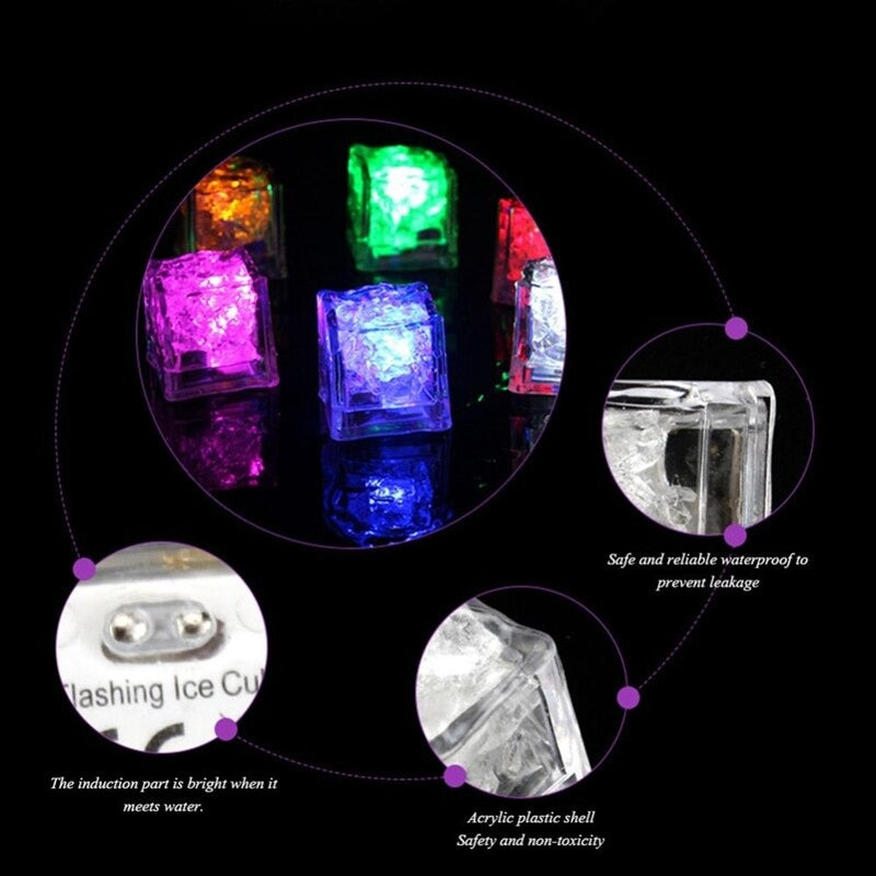 Colorful Water-Activated LED Ice Cubes - Image 3